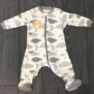 7/$20 Tuffy Cotton Infant Sleeper - Moon Clouds Stars